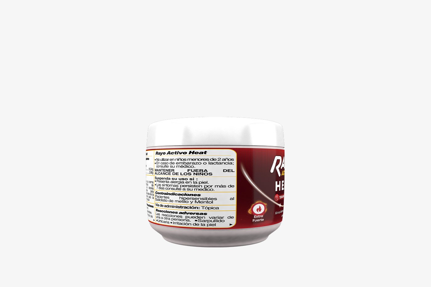 Rayo Activo Heat Tarro 113.4 G - Gel caliente para alivio muscular - Imagen 3