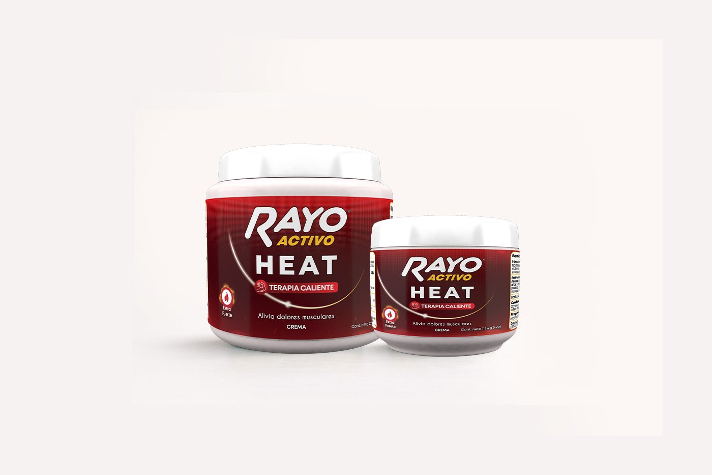 Rayo Activo Heat Tarro - Alivio intensivo y prolongado en gel caliente