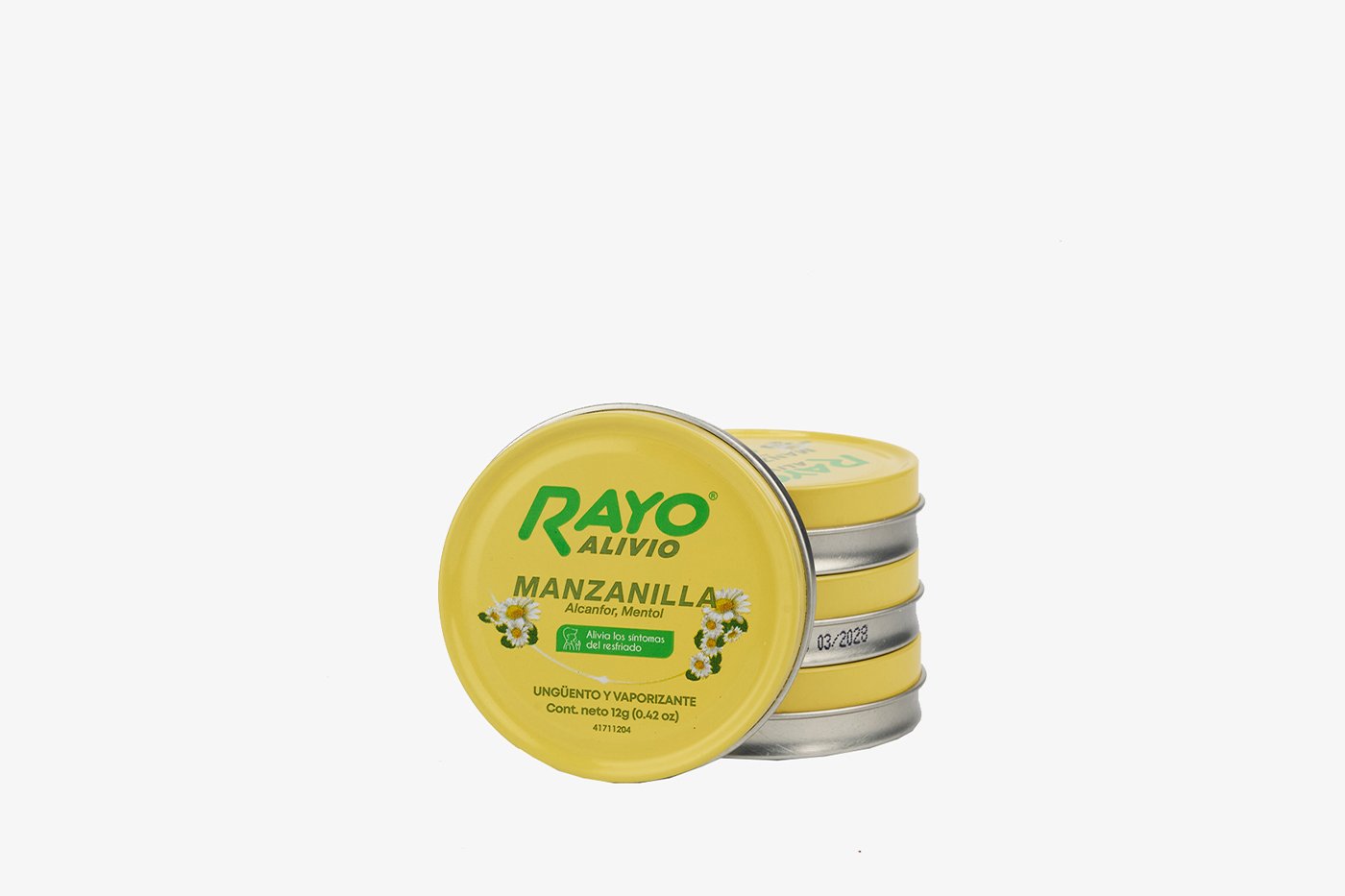 Rayo Alivio Manzanilla Lata 12 g - Calmante natural portátil